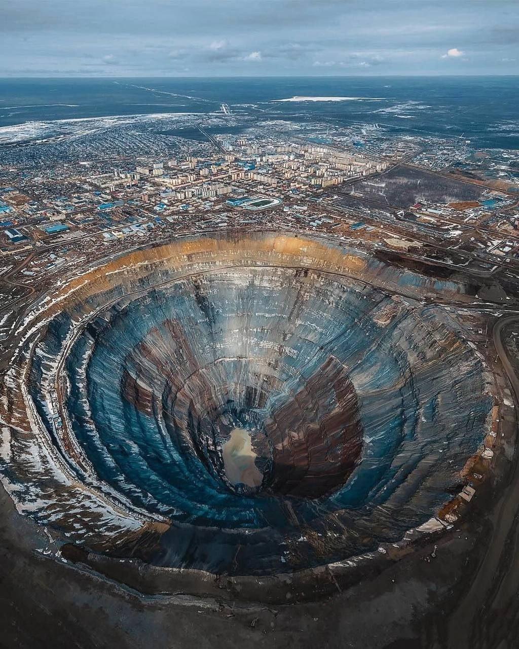 Мирный – город в Якутии, расположенный на территории вечной мерзлоты.