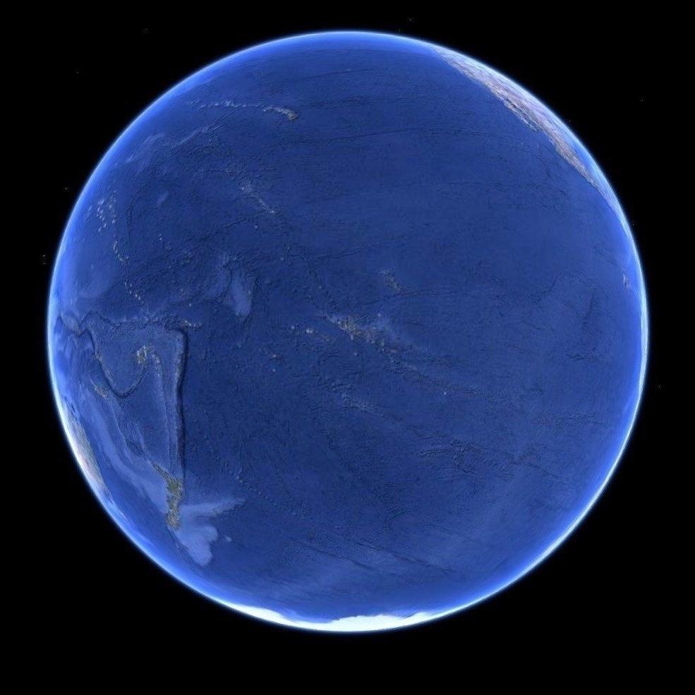 Так Землю почти никогда не показывают, а тем временем это наша планета со стороны Тихого океана