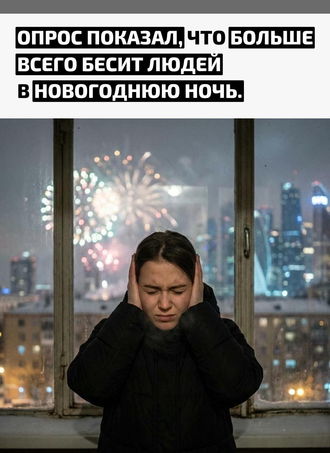 Социологи выяснили, что женщин сильнее всего раздражают залпы петард и фейерверков, тогда как мужчин — скучные телепередачи.