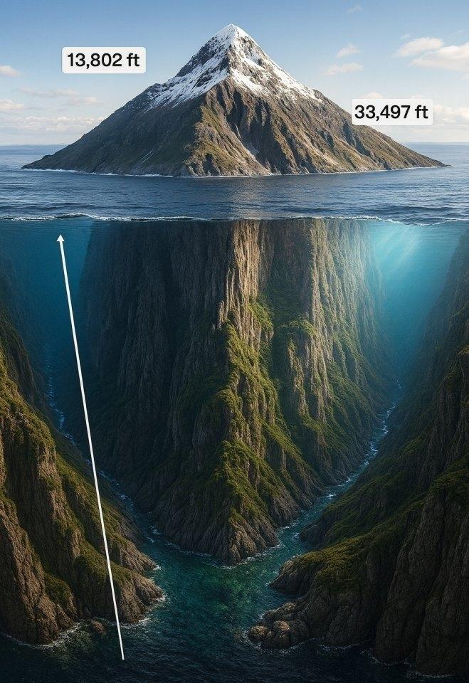 Хотя титул самой высокой вершины над уровнем моря по праву принадлежит Эвересту (8848,86 м), звание абсолютного гиганта на нашей планете — у гавайской Мауна-Кеа.