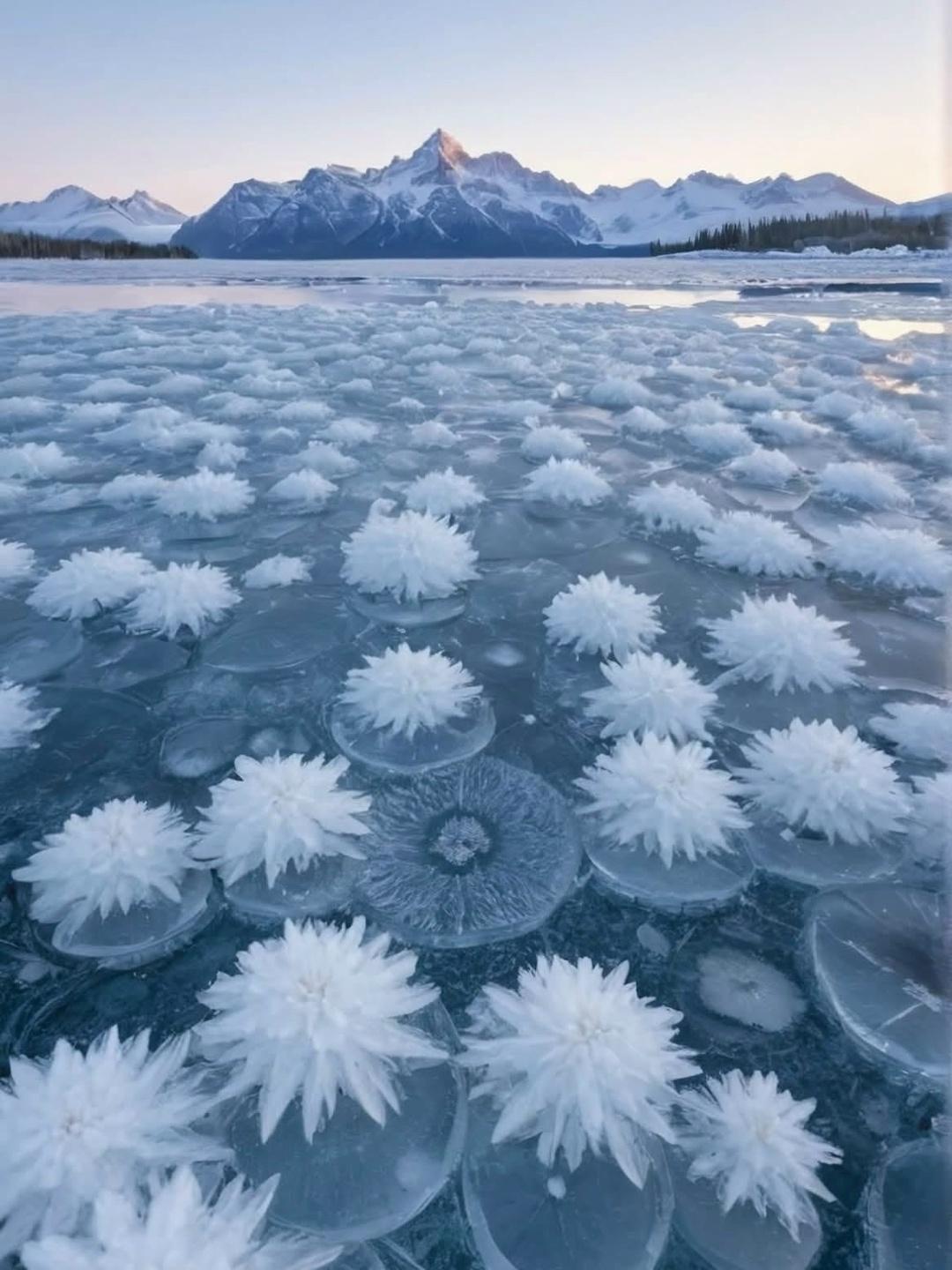 Необыкновенно красивые морозные цветы в Норвегии.